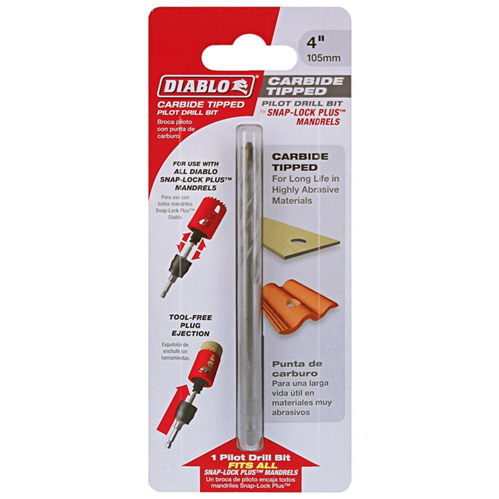 DIABLO 1 4inch x 105mm TCT Holesaw Pilot Bit - SNAP-LOCK PLUS
