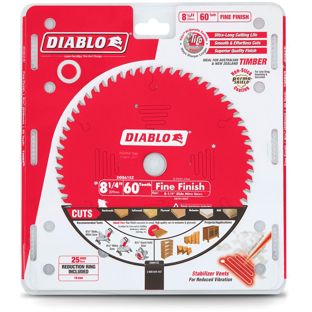 DIABLO 209mm 60T Fine Finish Saw Blade 2608644447