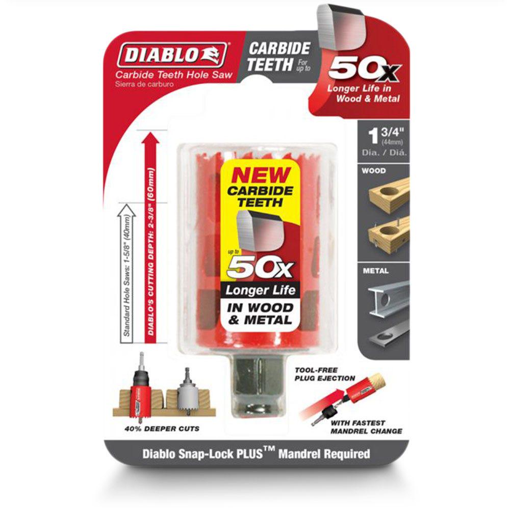 DIABLO 44mm (1.3 4inch) Quick-Change TCT Holesaw