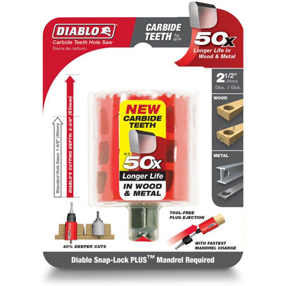 DIABLO 64mm (2.1 2inch) Quick-Change TCT Holesaw