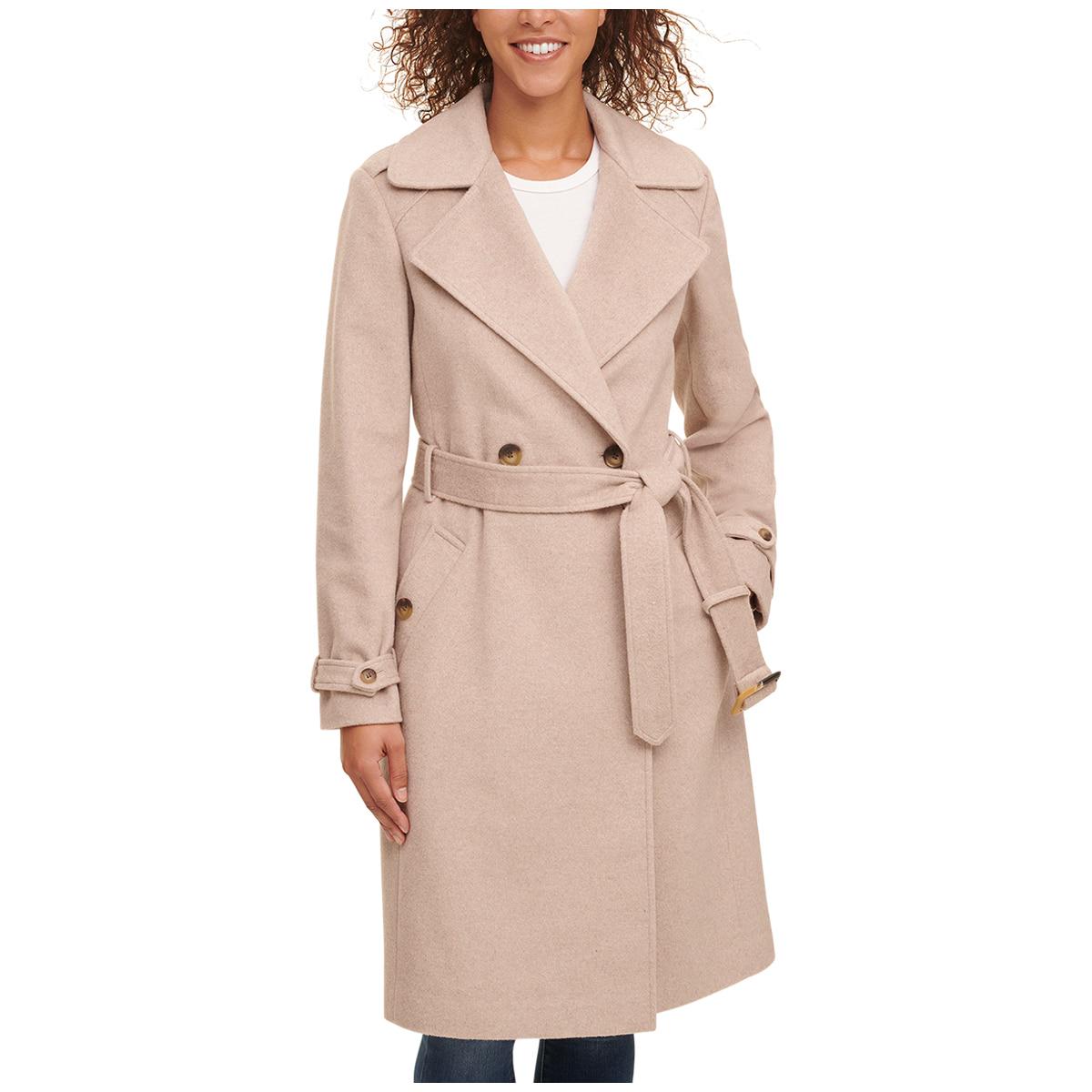 DKNY Women's Wool Coat Black