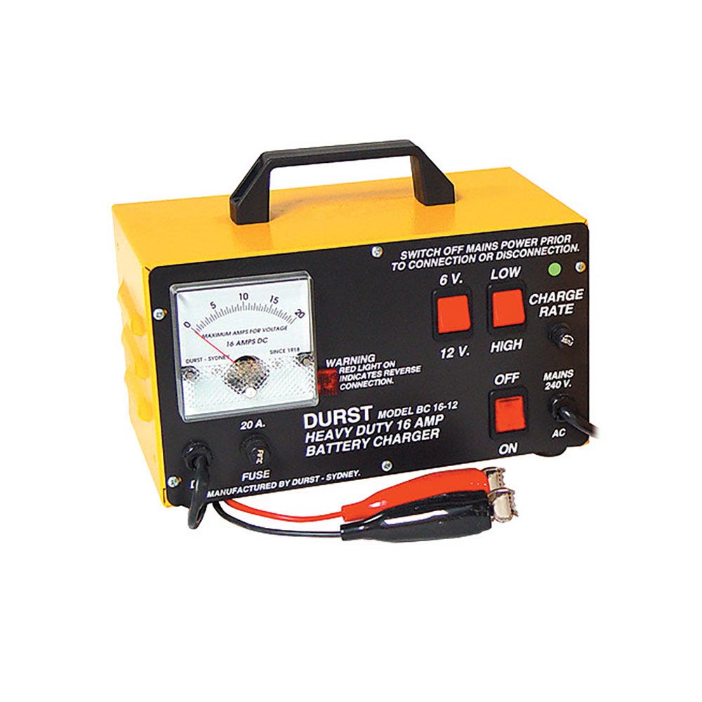 DURST 16Amp 6 12V Battery Charger BC-1612