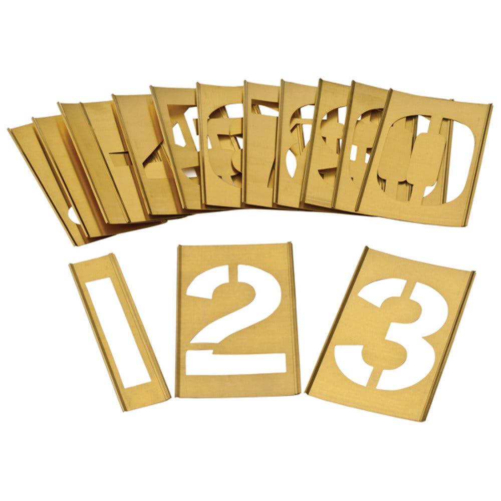 DYMARK 125mm Brass Interlocking Stencil Set A-Z