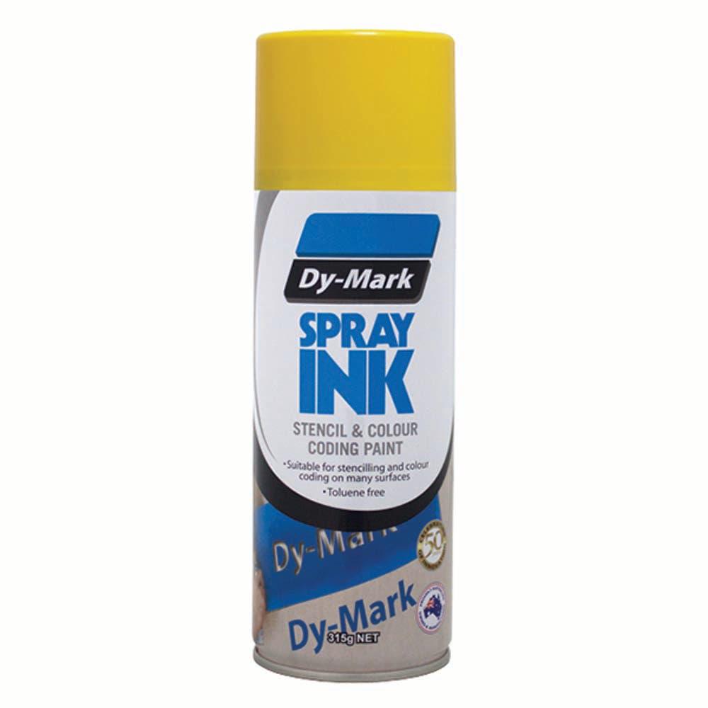 DYMARK 315g Spray Ink Yellow Stencil and Colour Coding Paint 39013505