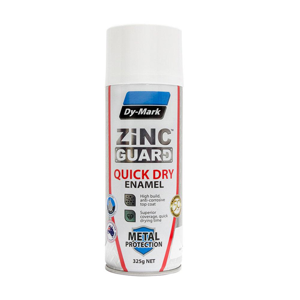 DYMARK 325g Aerosol Quick Dry White Zinc Guard Paint Enamel 230932311