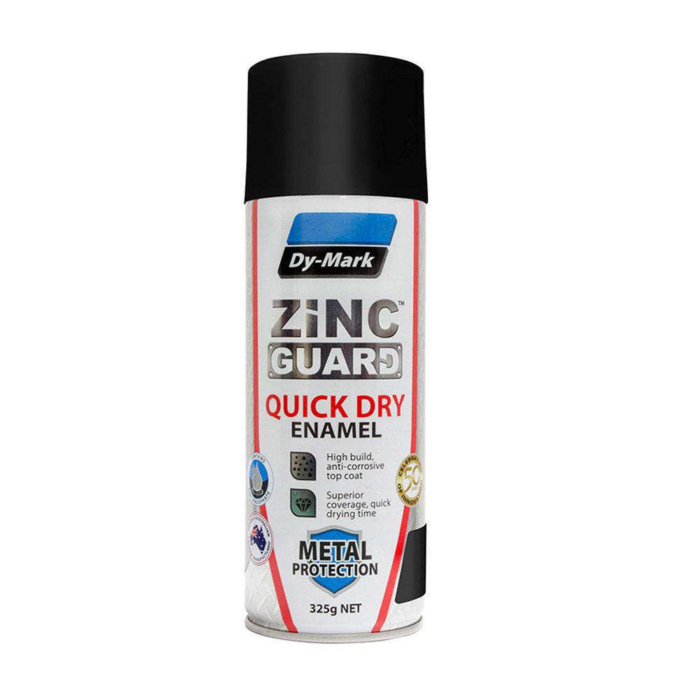DYMARK 325g Aerosol Quick Dry Satin Black Zinc Guard Paint Enamel 230932201