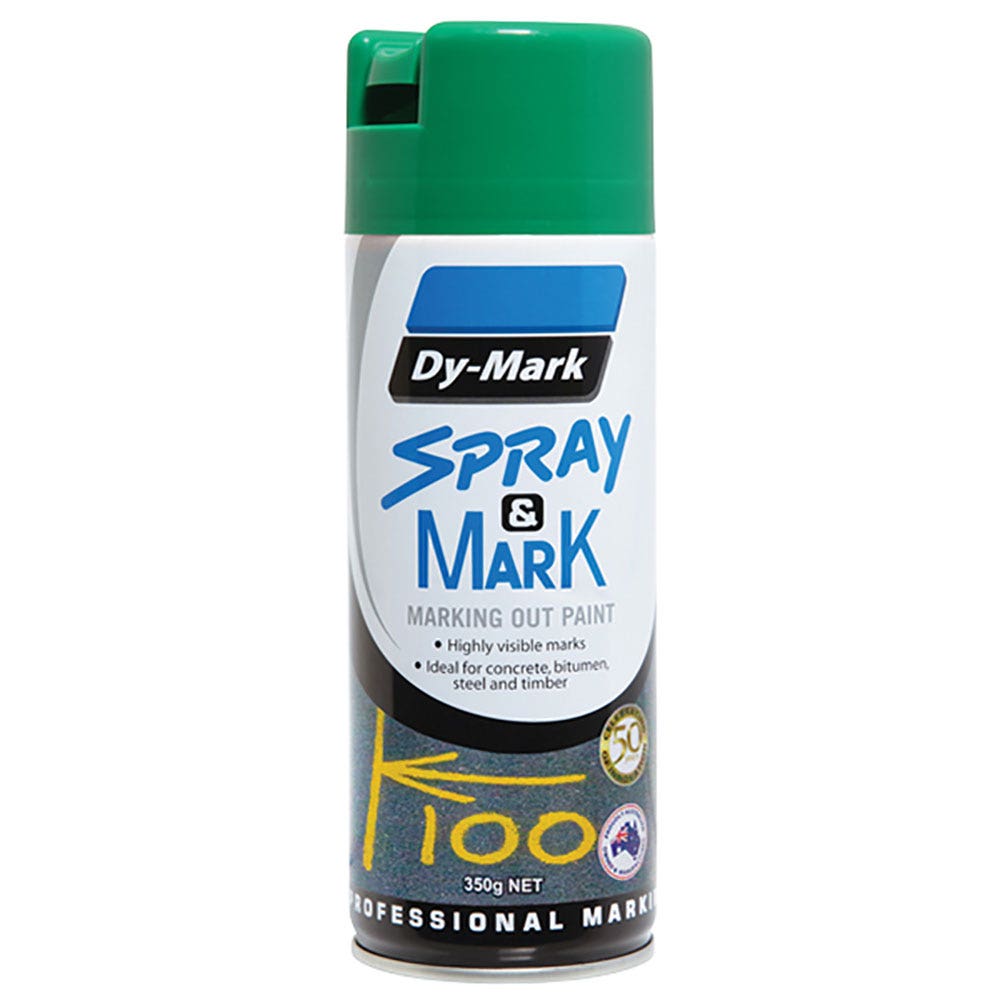 DYMARK 350G Aerosol Spray and Mark Green Paint 40013504