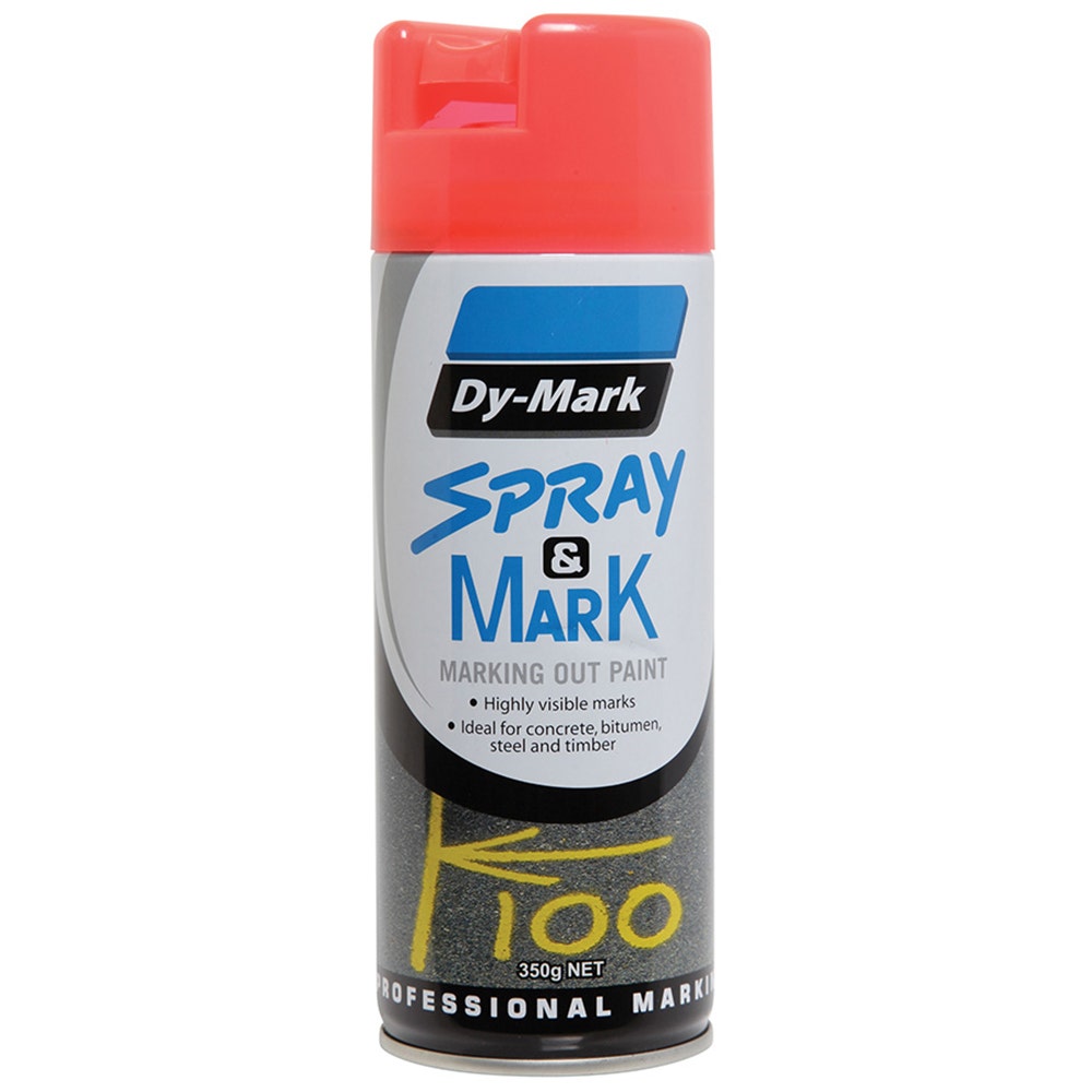 DYMARK 350g Fluro Orange Aerosol Marking Spray Paint 40013526