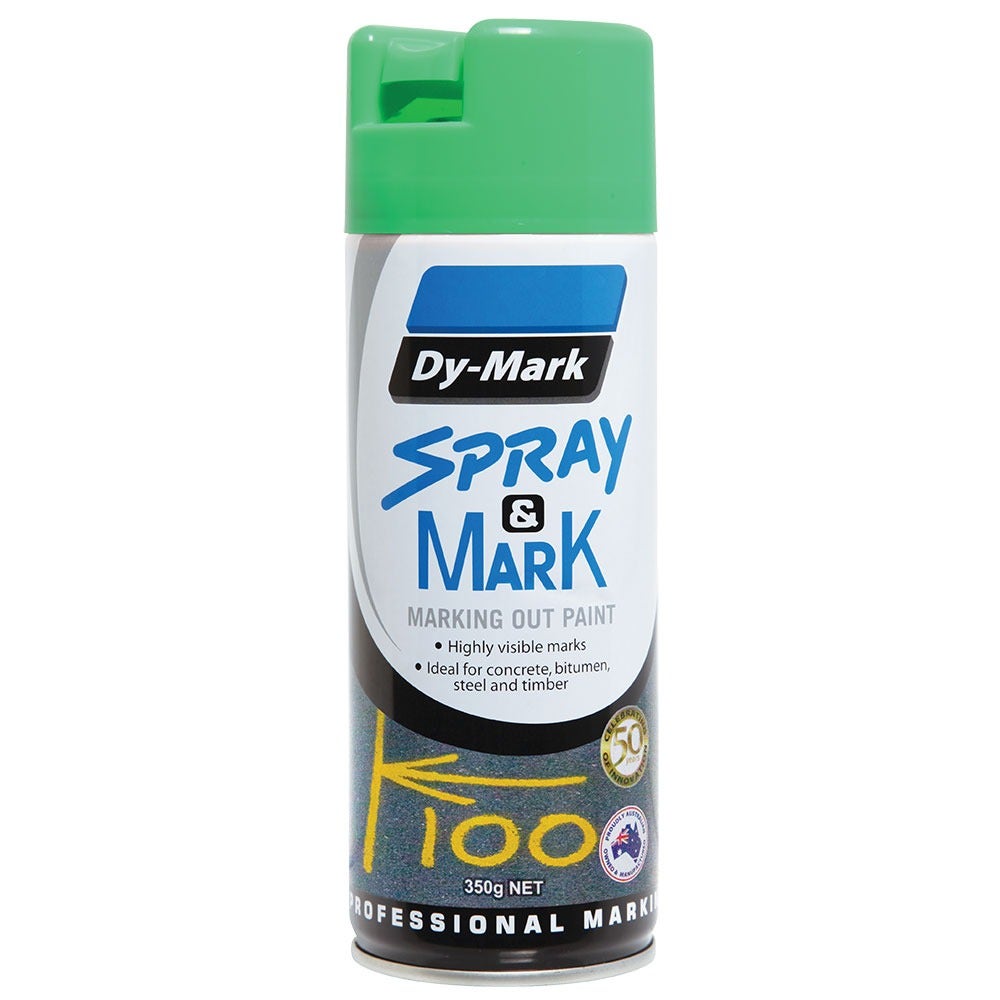 DYMARK 350g Green Fluro Marking Spray Paint 40013524