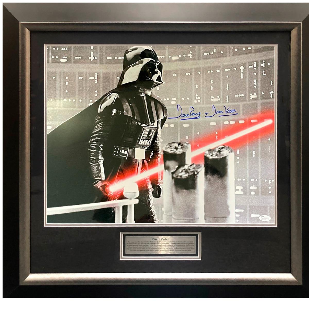 Dave Prowse Signed Darth Vader Empire Strikes Back Photo Framed