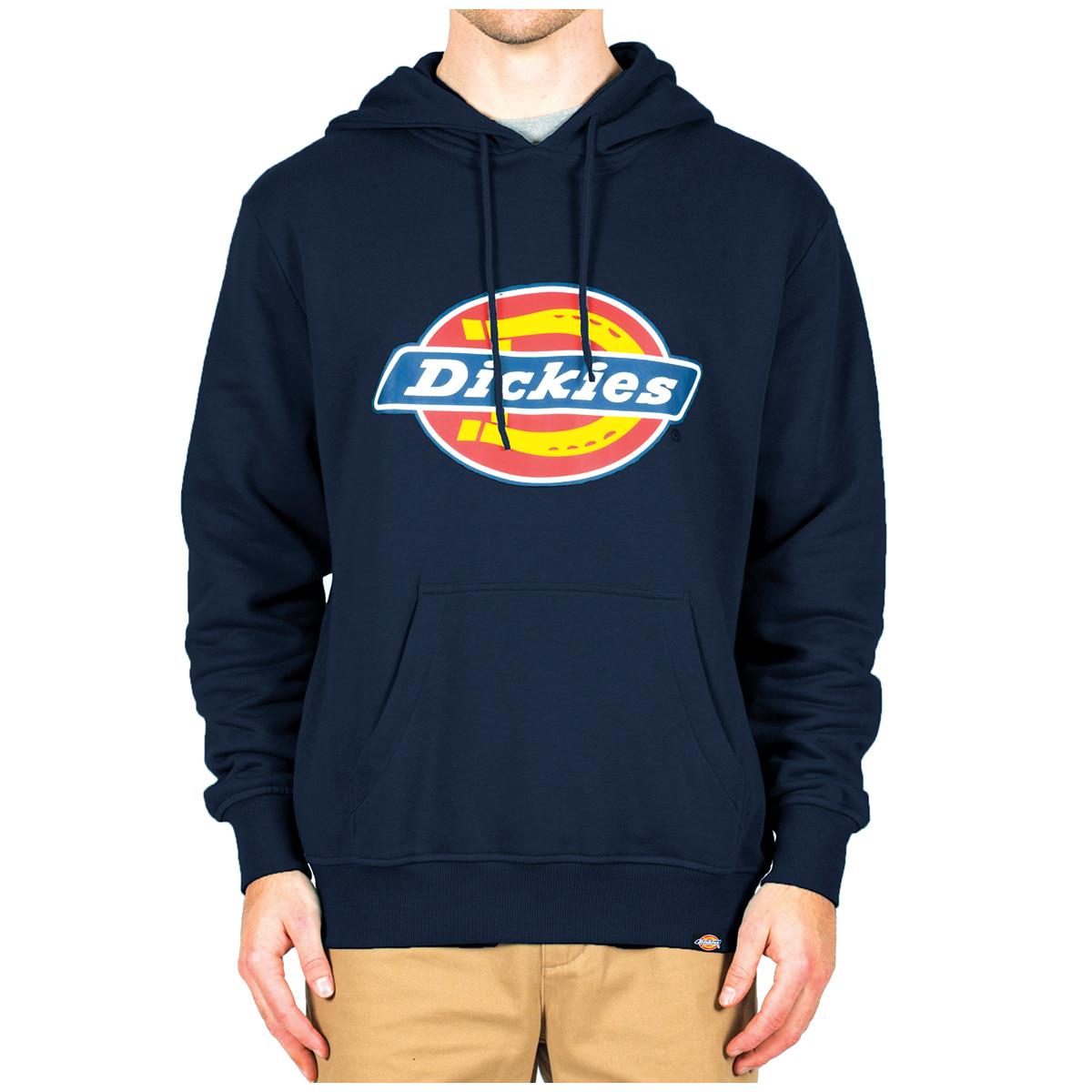 Dickies Relaxed Fit Logo Fleece Hoodie Grey Marle