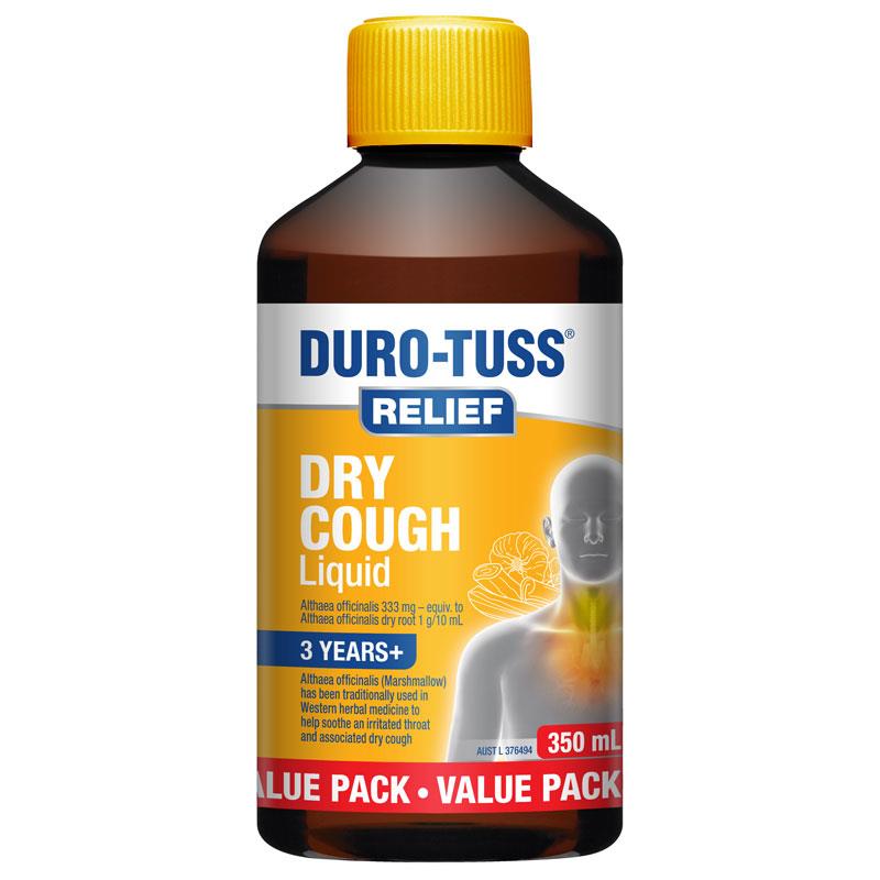 Duro-Tuss Relief Dry Cough Liquid 350ml - Soothing Herbal Formula