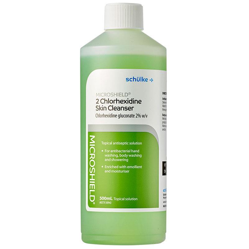 Microshield 2 Chlorhexidine Skin Cleanser 500ml - Antiseptic Solution for Skin Protection