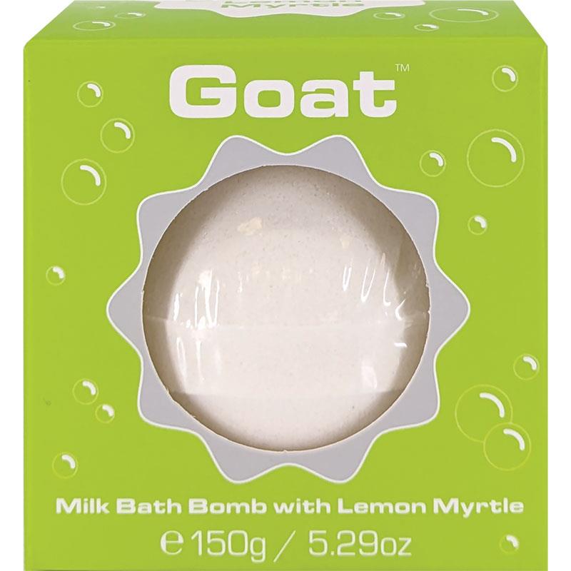 Goat Milk Bath Bomb with Lemon Myrtle 150g - Luxurious Skin Softening Experience