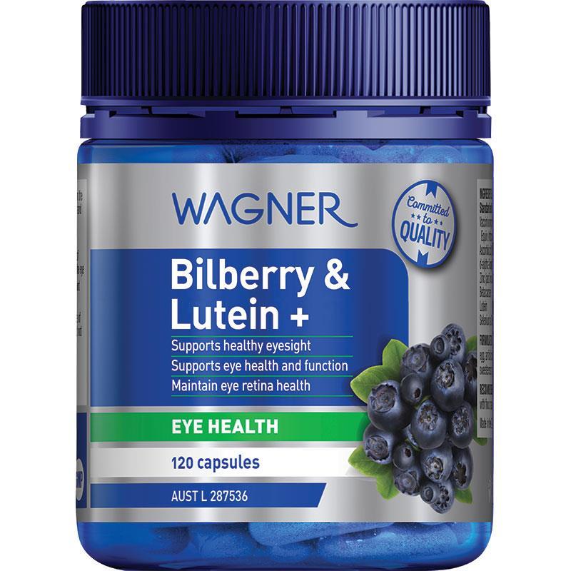 Wagner Bilberry & Lutein+ 120 Capsules - Comprehensive Eye Health Support