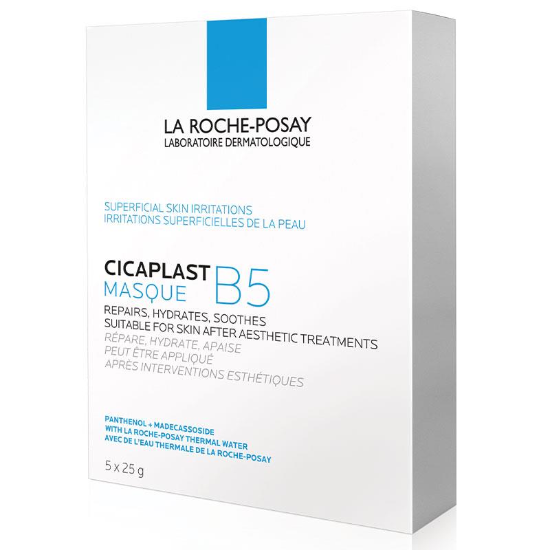 La Roche Posay Cicaplast B5 Masque Box 5x25g - Hydrating Facial Sheet Masks