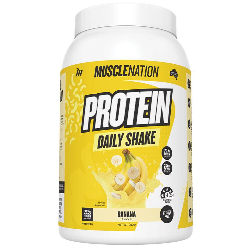 Muscle Nation Daily Shake Banana 900g - Creamy Protein Boost