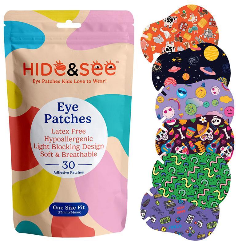 Hide & See Eye Patches 30 Pack - Fun and Effective Amblyopia Treatment
