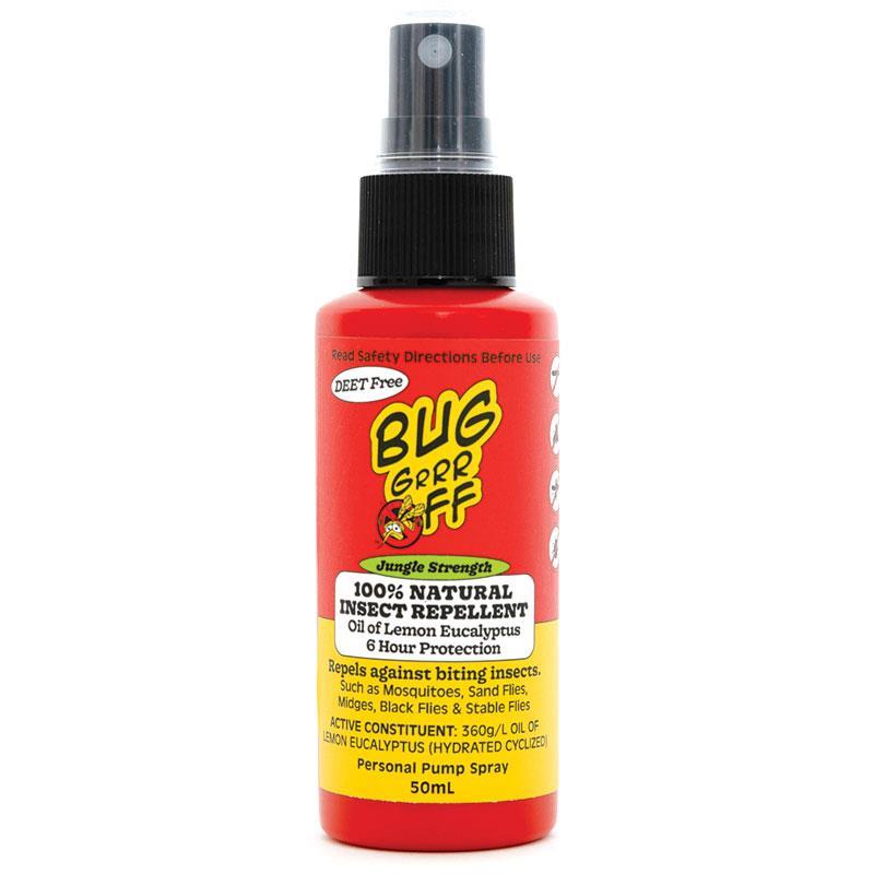 BUG-grrr OFF Jungle Strength Natural Insect Repellent Spray - 50ml