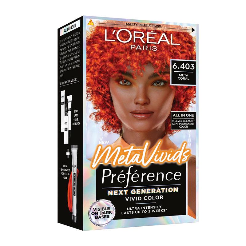 L'Oreal Paris Preference Permanent Hair Colour Meta Vivids Coral 6.403