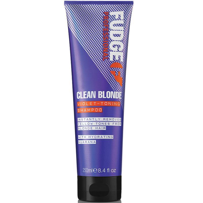 Fudge Professional Clean Blonde Purple Toning Shampoo 250ml - Brighten Your Blonde
