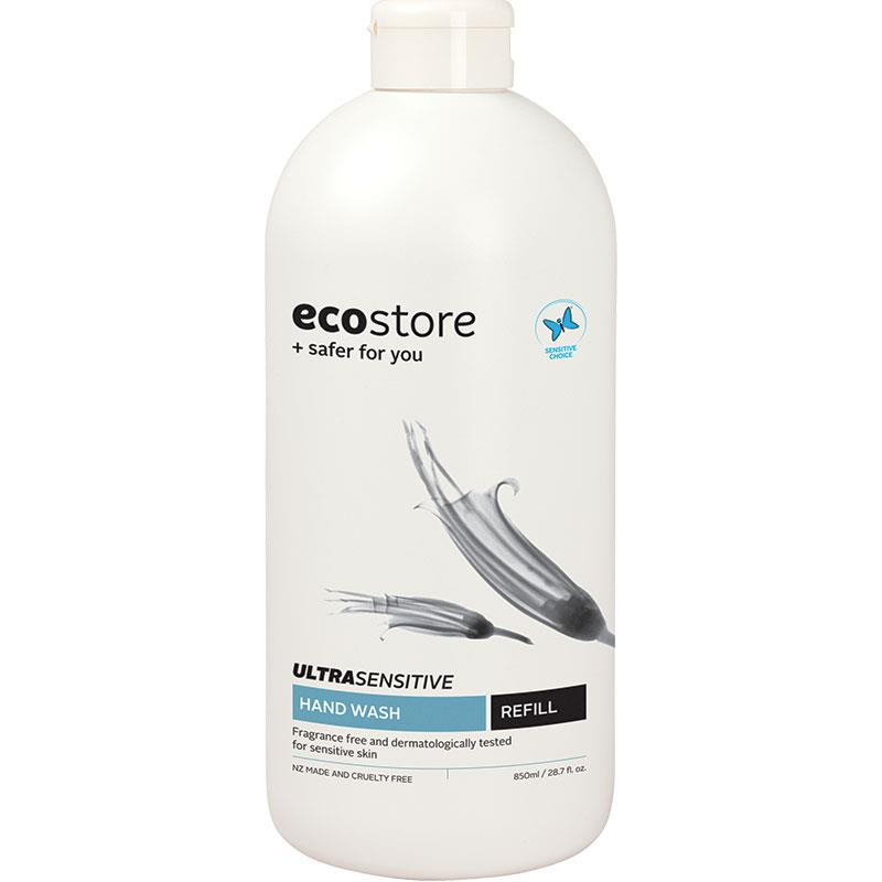 Ecostore Ultra Sensitive Liquid Hand Wash Refill 850ml - Gentle & Nourishing