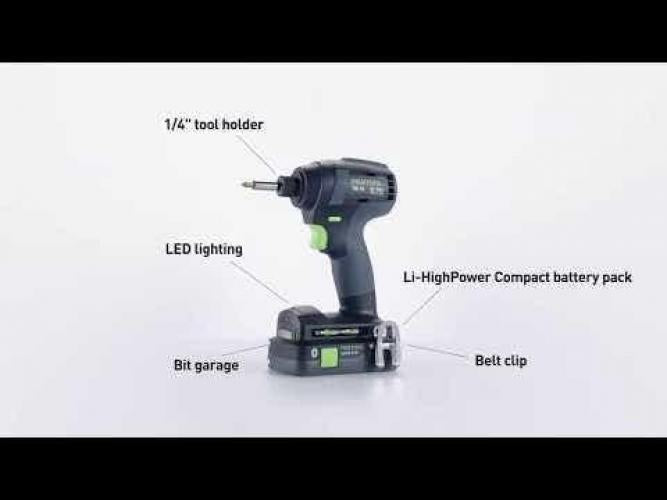 FESTOOL 18V Brushless TID Impact Driver Basic Skin 576481