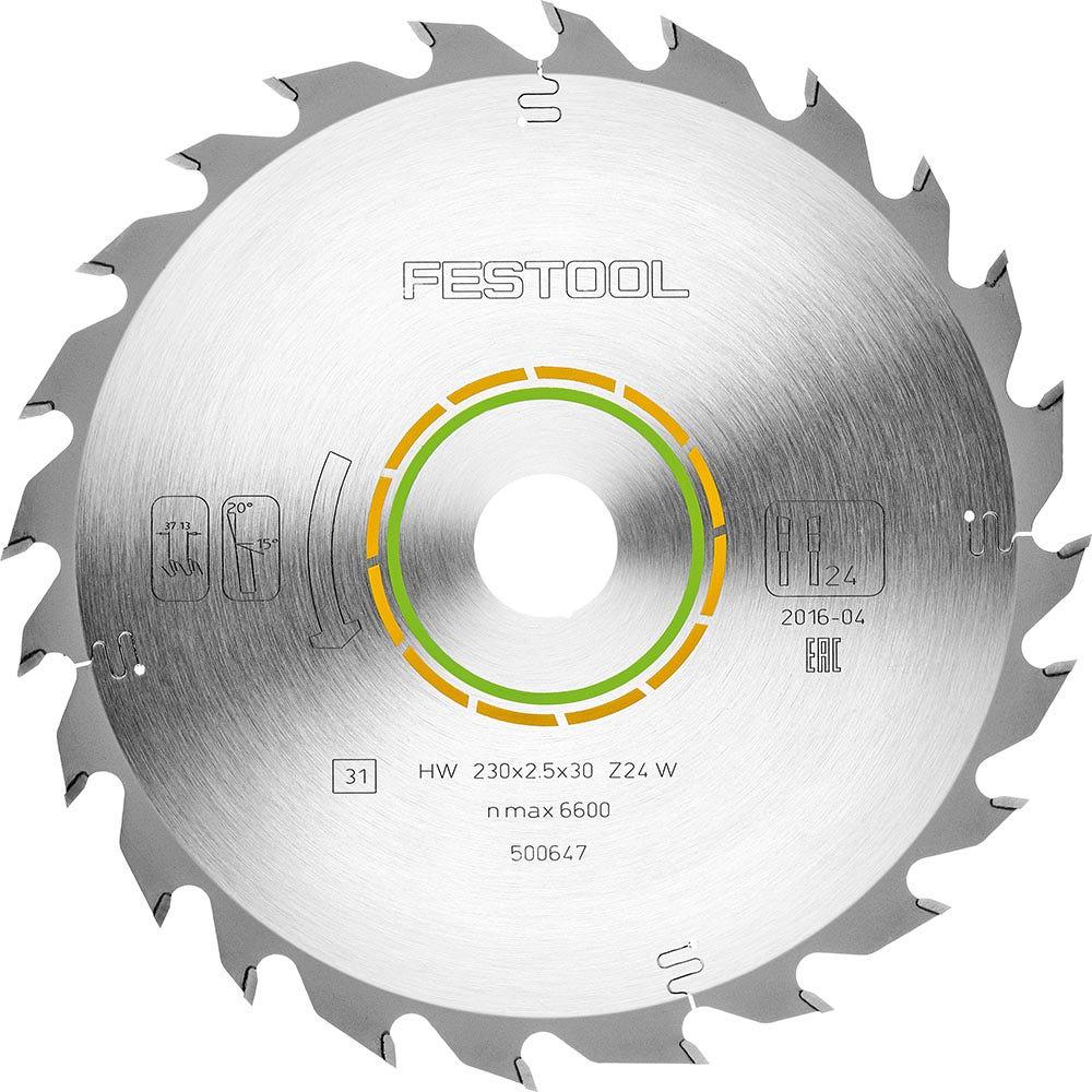 FESTOOL 230mm 24T TCT Circular Blade for Wood Cutting