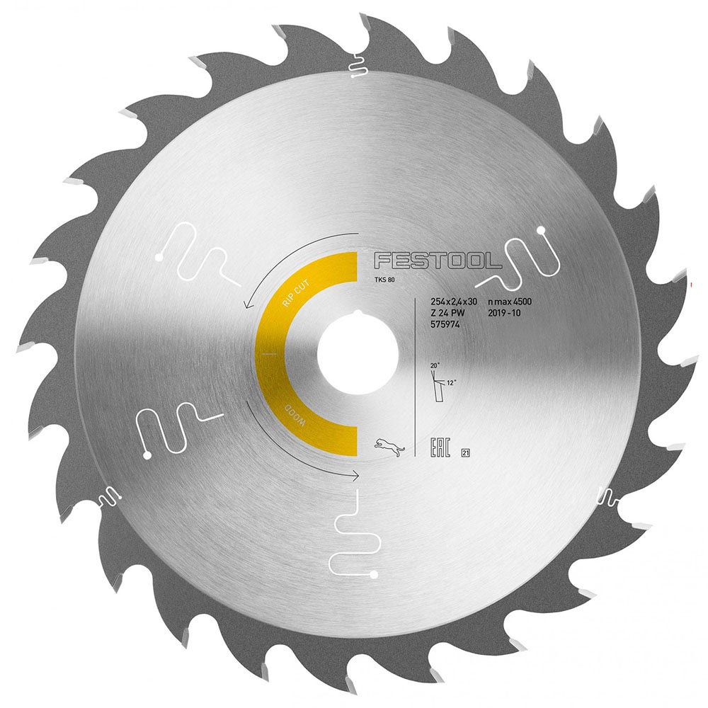 FESTOOL 24 Tooth Panther Saw Blade for TKS 80 575974