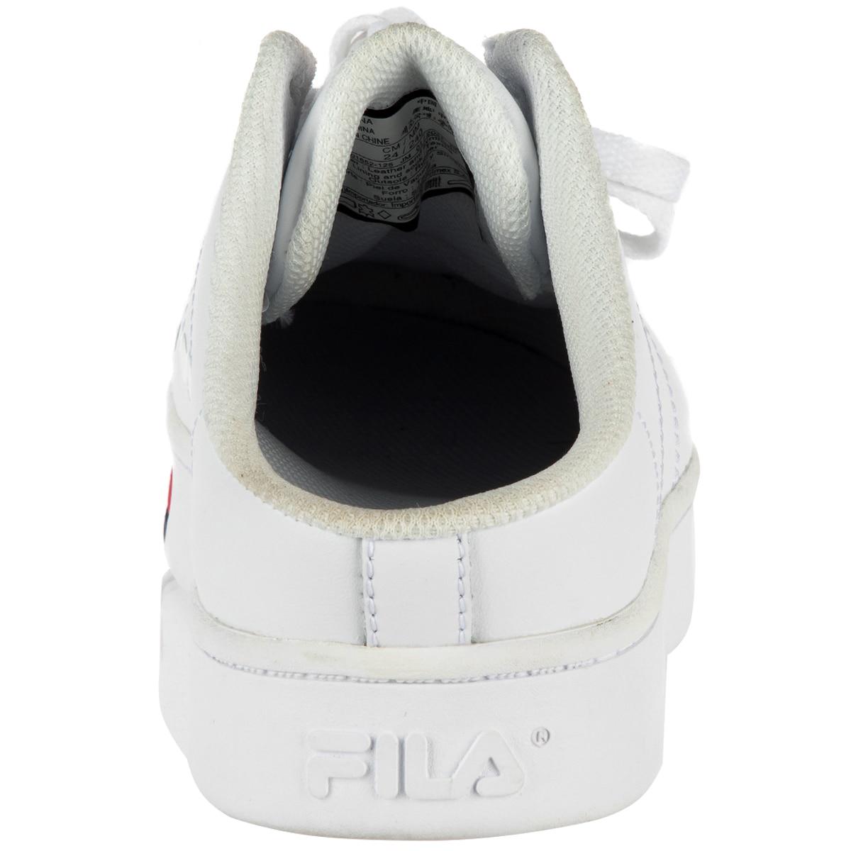 FILA Women's Redmond Mule Shoes White Navy Red