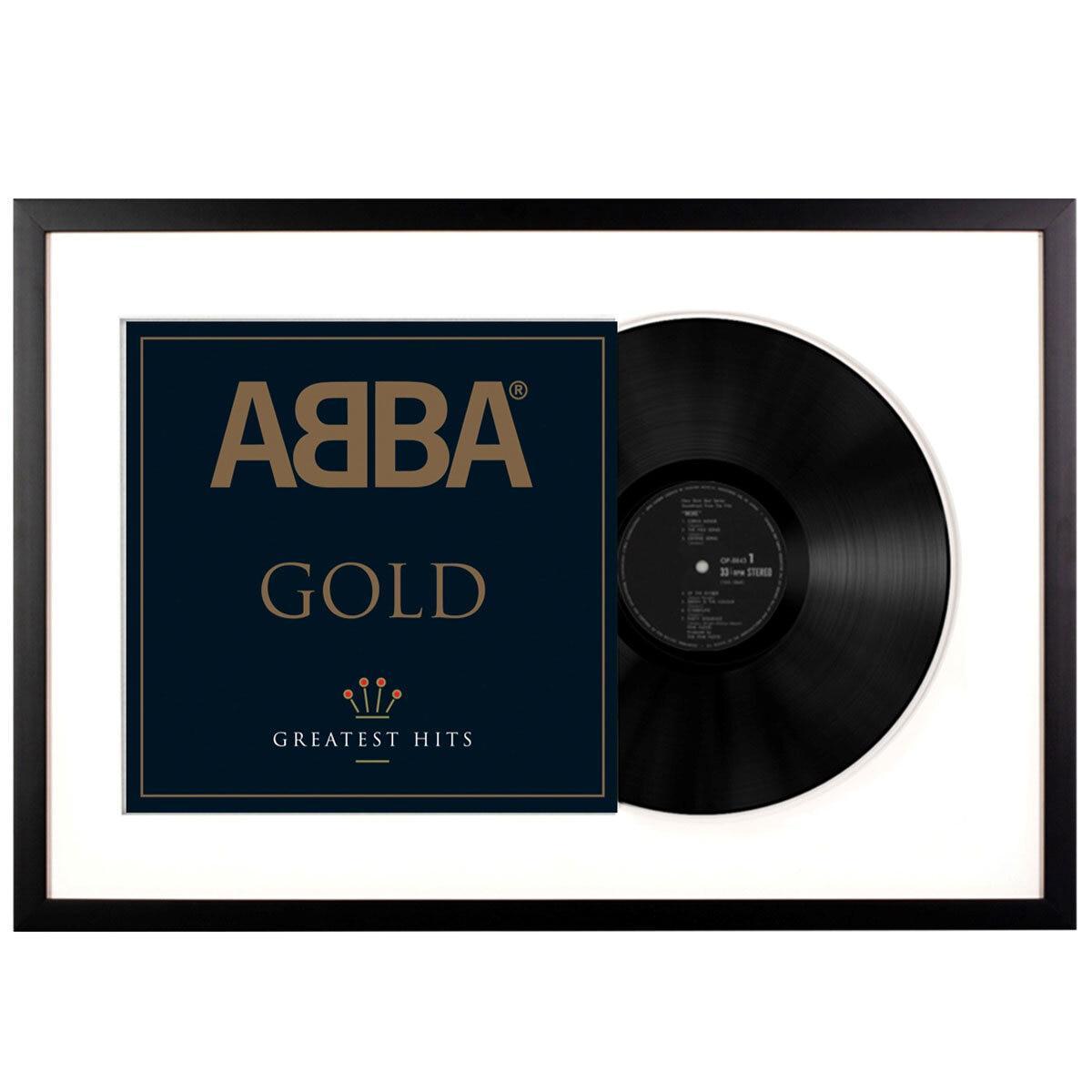 Framed Abba Gold Double Vinyl Album Art