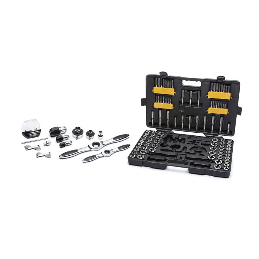 GEARWRENCH 114 Pc. Metric and SAE Ratcheting Tap and Die Set 82812