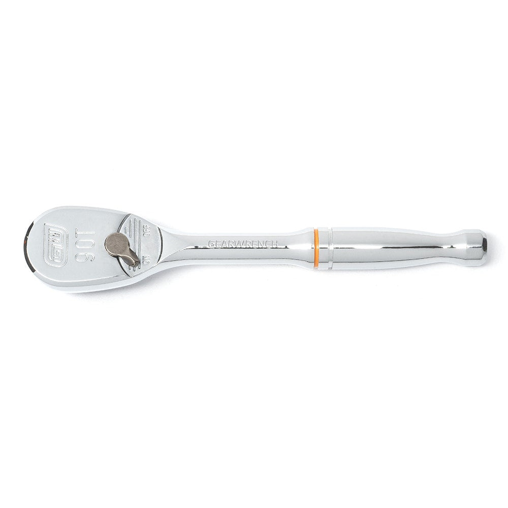 GEARWRENCH 130mm 1 4inch Drive 90 Tooth Full Polish Teardrop Ratchet 81011T