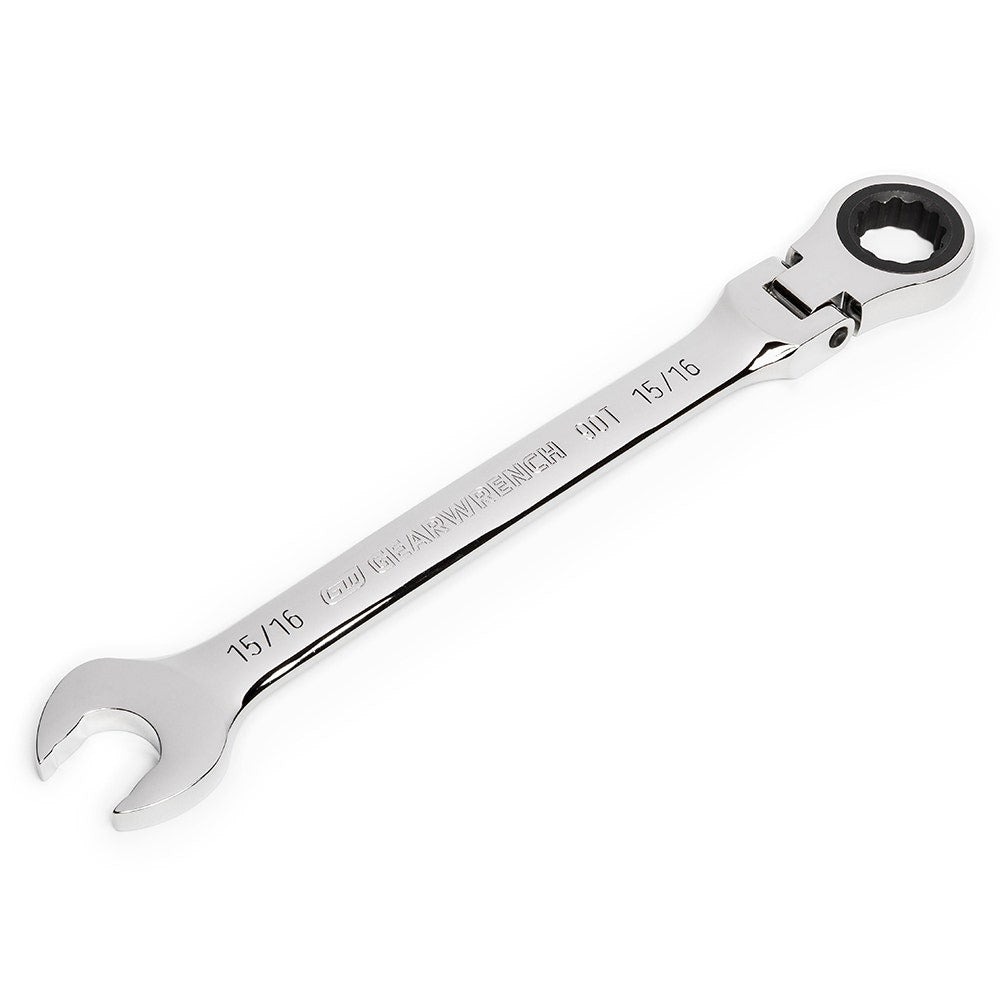 GEARWRENCH 15 16 90T Flexhead Ratcheting Combination Wrench 86752