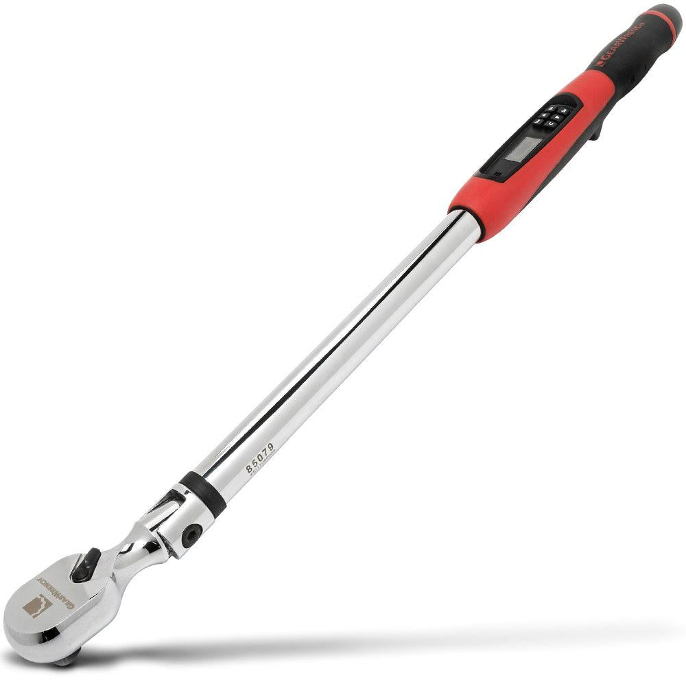 GEARWRENCH 1 2inch Flex Head Electronic Torque Wrench w Angle 25-250ft lbs 85079