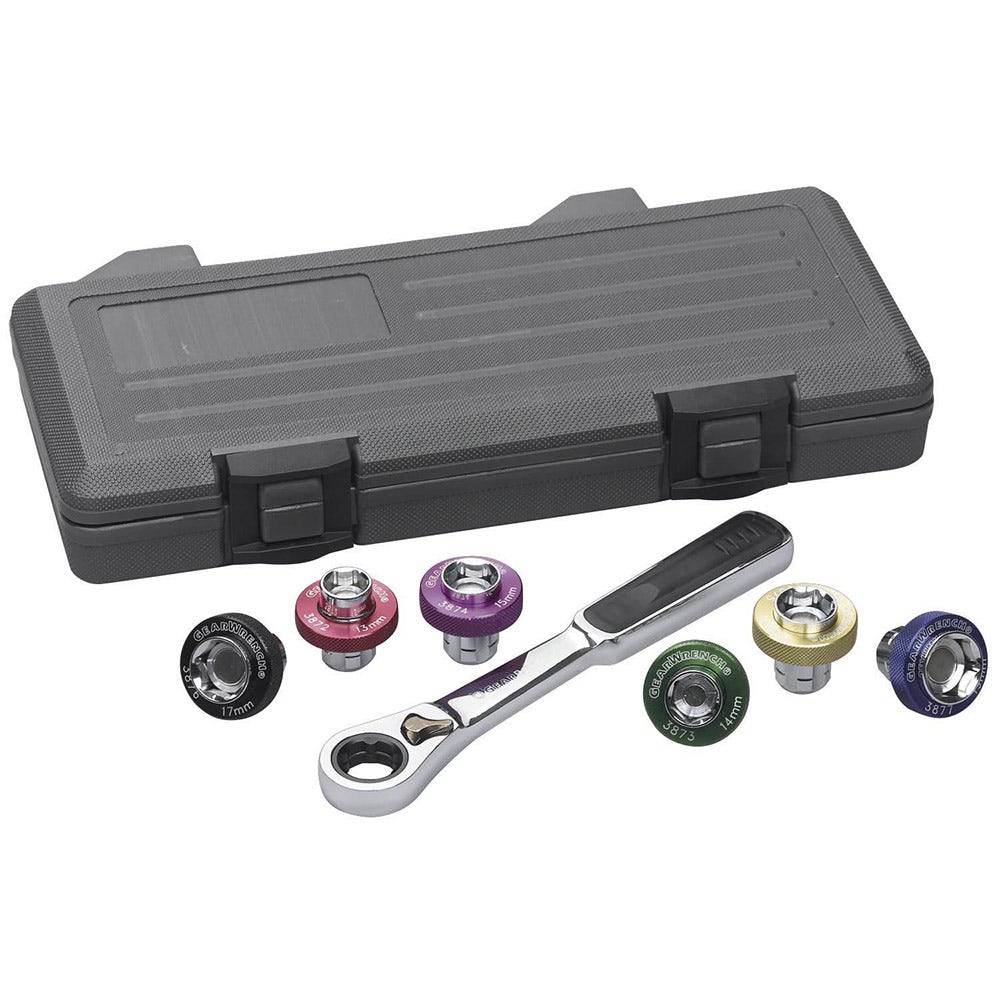 GEARWRENCH 7 pcs Magnetic Oil Drain Plug Socket Set 3870D