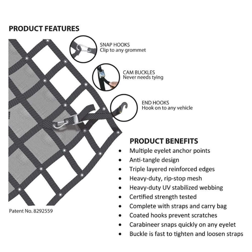 GLADIATOR 3000 x 2610mm Cargo Net Mesh Large