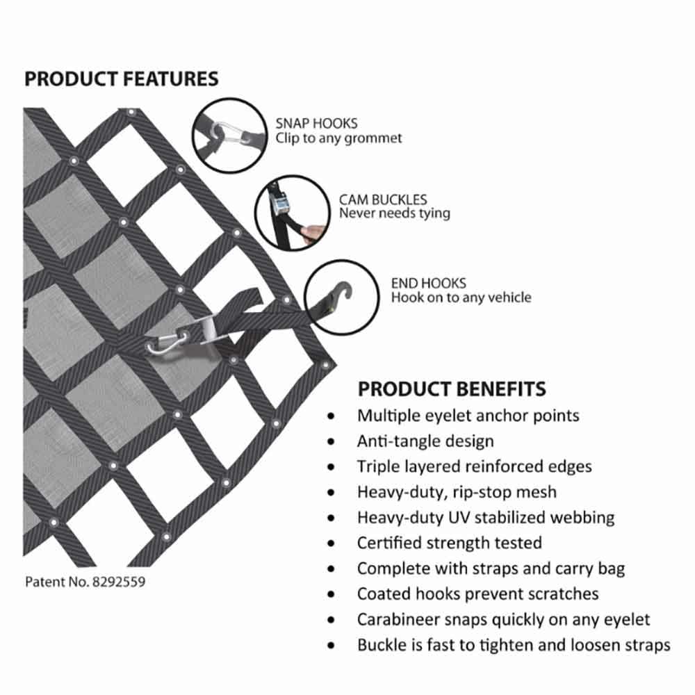 GLADIATOR Cargo Net Small 1800 X 1400Mm SGN-300