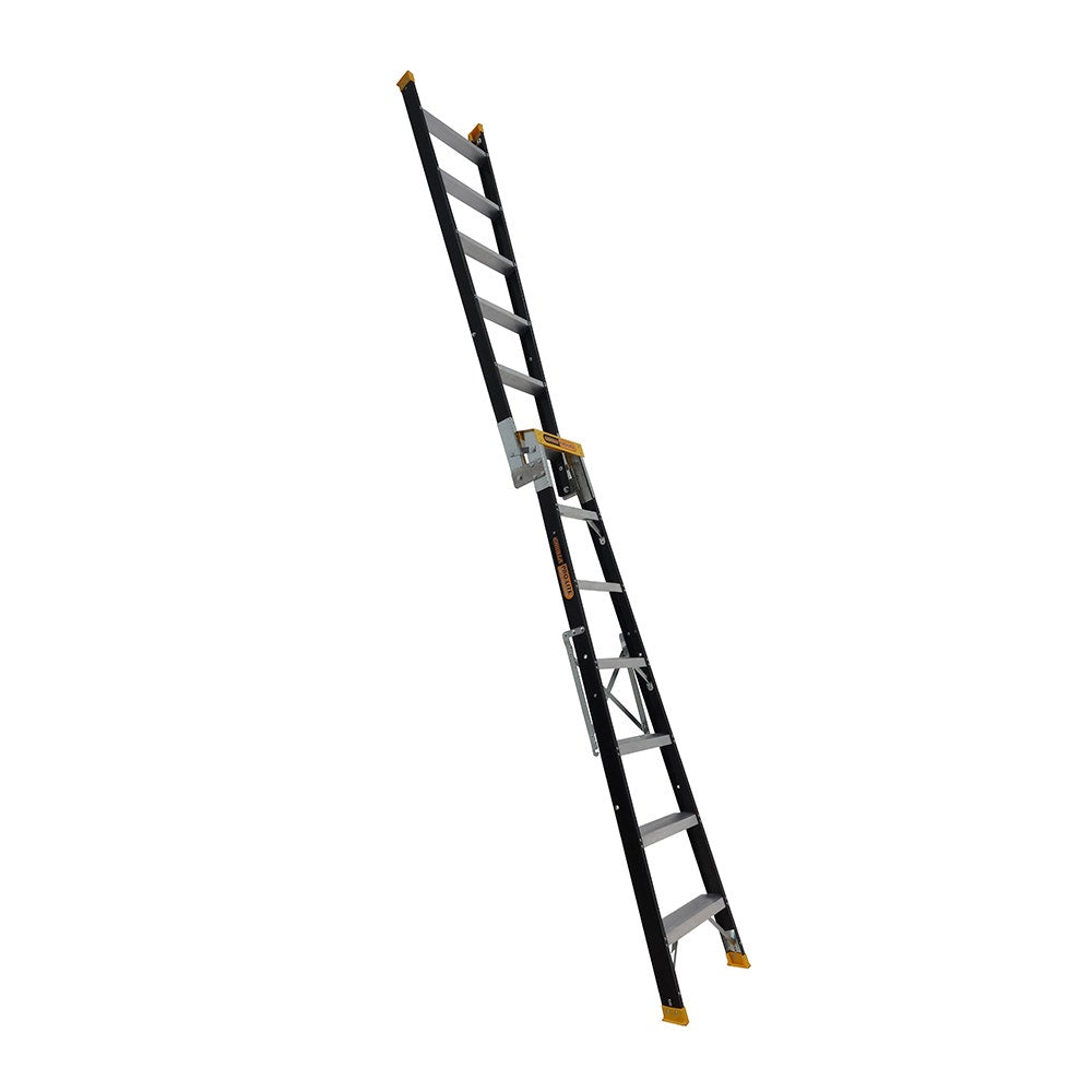 GORILLA 150kg Pro-Lite 7 Step Fibreglass Dual Purpose Ladder FDM007-PRO