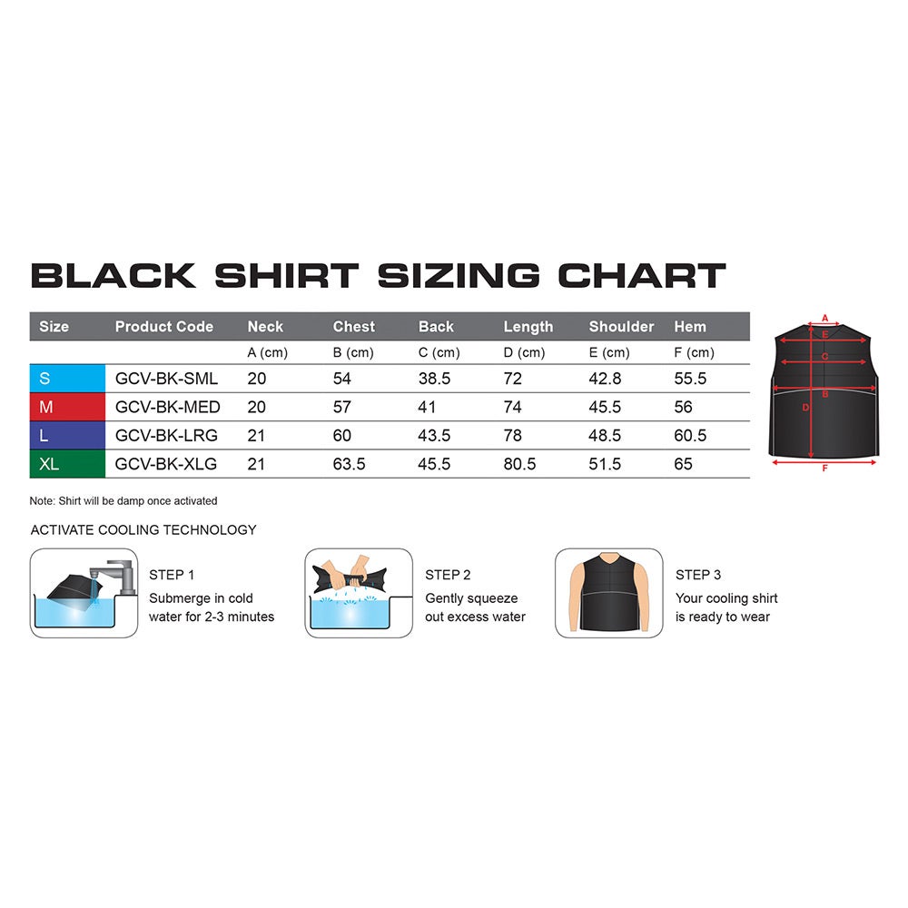 GORILLA Cooling Vest Black