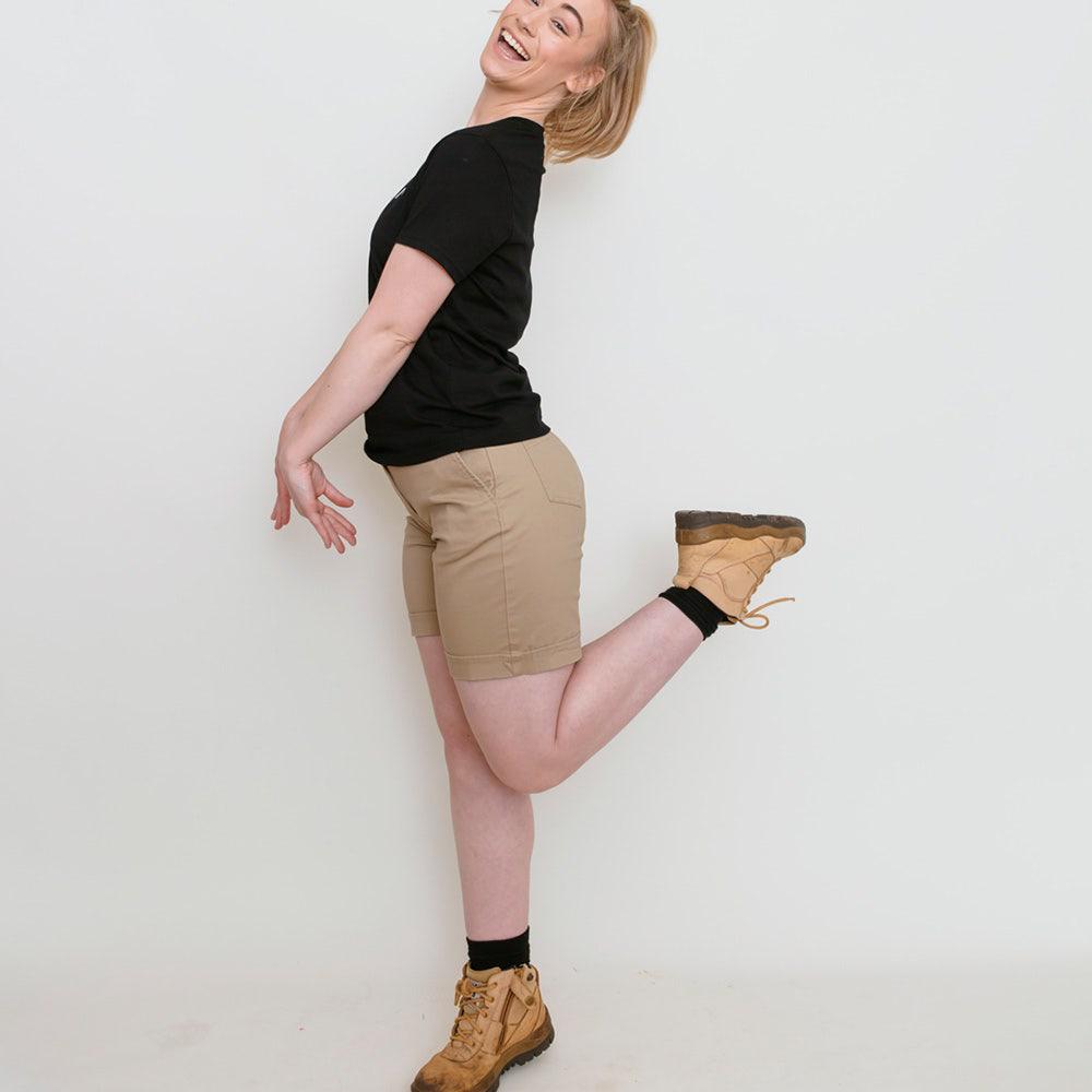 GREEN HIP High Rise Shorts Original Khaki S-ORIG-K 06