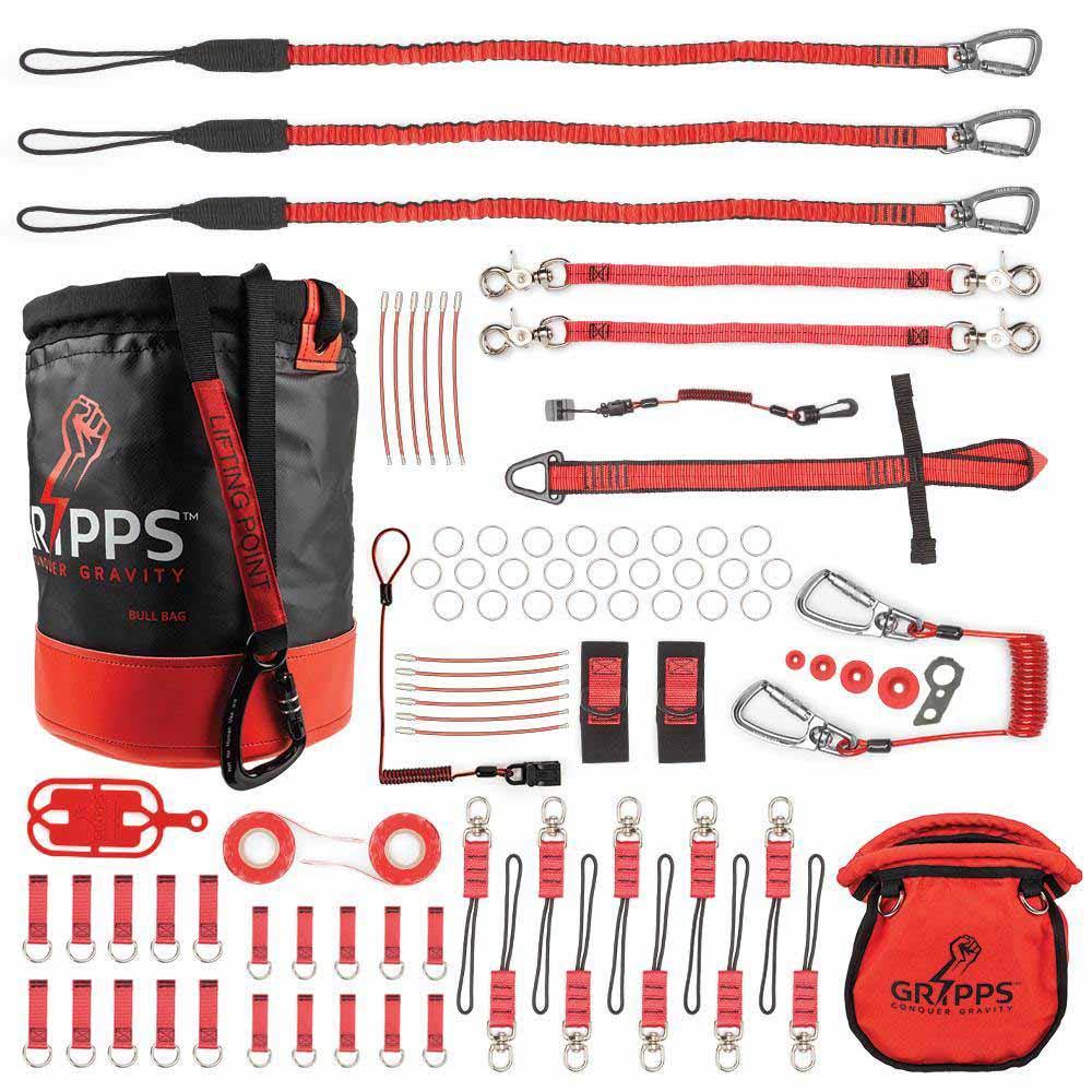GRIPPS 40 Tool Tether Kit With Bull Bag And Bolt-Safe Pouch H01403