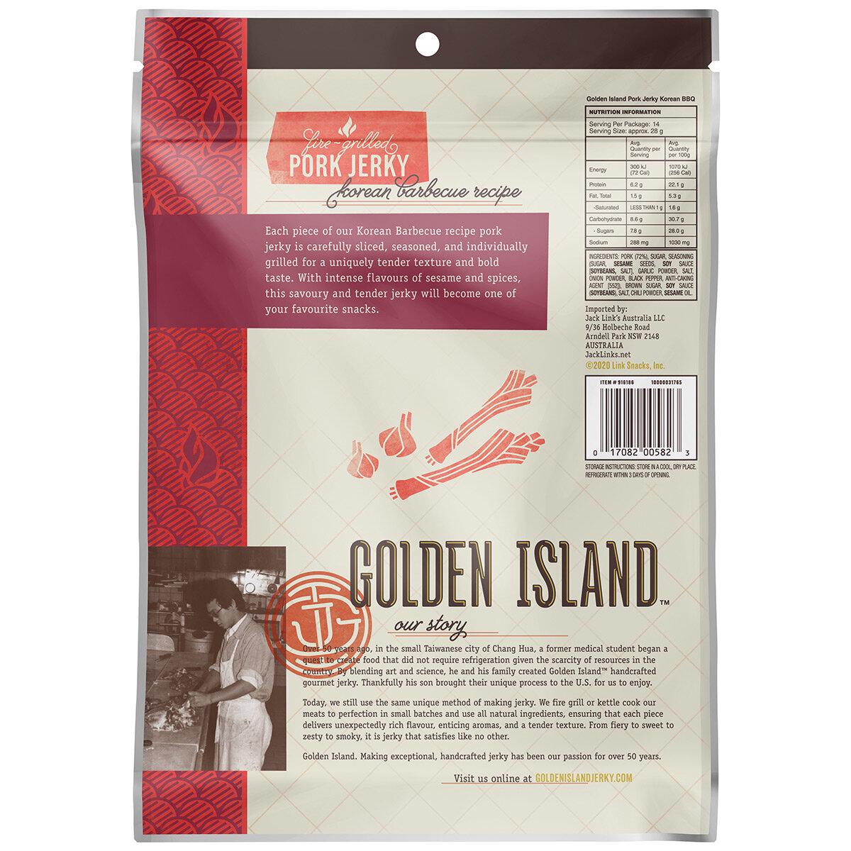 Golden Island Korean Barbecue Pork Jerky 2 x 410g