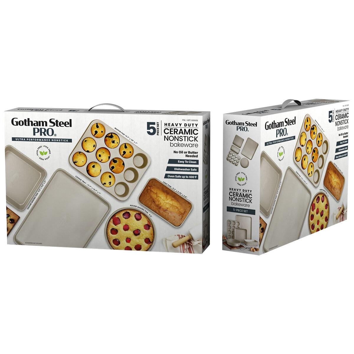Gotham Steel Pro Ceramic Non-Stick Bakeware 5 Piece Set