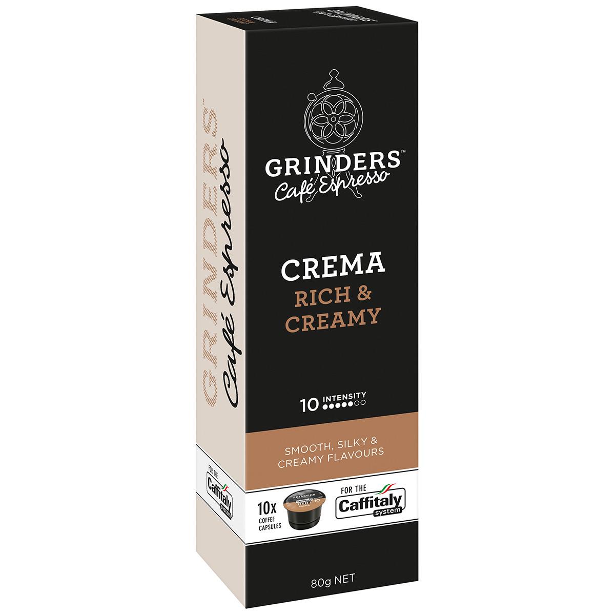 Grinders Caffitaly Crema Capsules 80 Pack