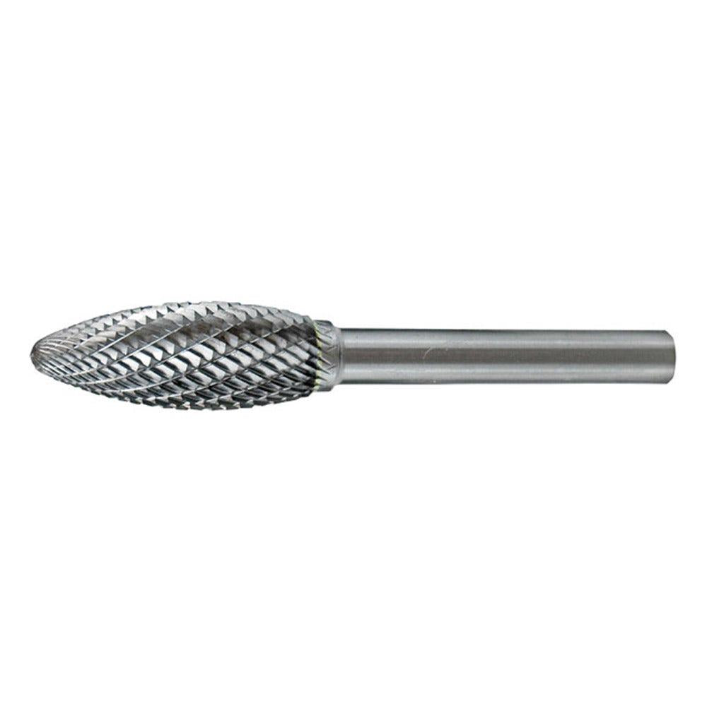 HOLEMAKER 5 16 x 3 4inch Flame Shape Carbide Burr CB-SH2