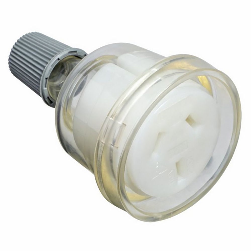 HPM 8mm 10AMP Cord Extension Socket Female Clear CD7PCL