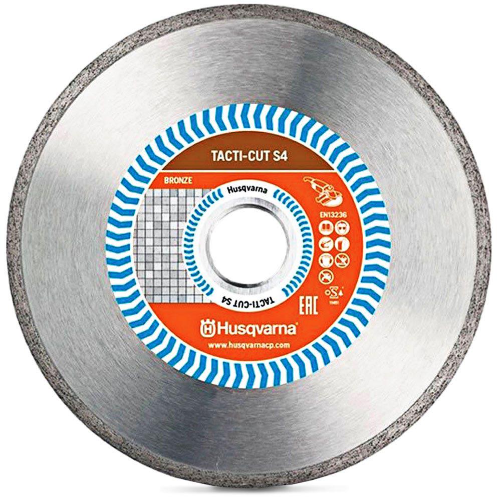 HUSQVARNA 115mm Continuous Rim Diamond Blade for Ceramic Cutting - TACTI-CUT S4