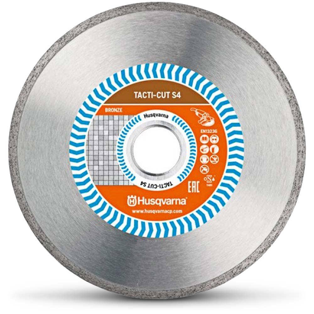 HUSQVARNA 180mm Continuous Rim Diamond Blade for Ceramic Cutting - TACTI-CUT S4