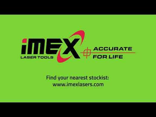 IMEX 600m Red Beam Rotary Laser Level with mm-Receiver 012-I77R